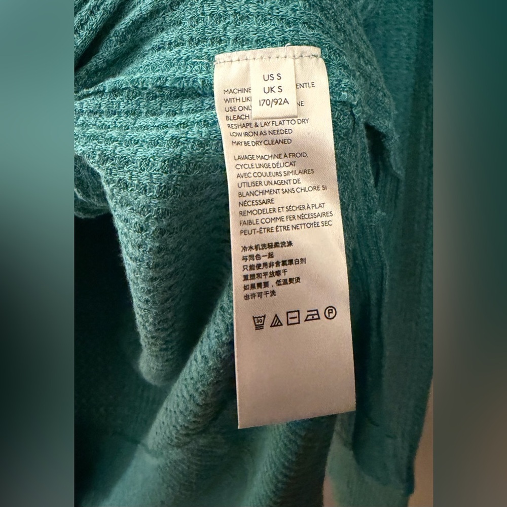 We The Free/Free People North Shore Thermal Tunic Top in Turquoise, Small - Picture 8 of 14